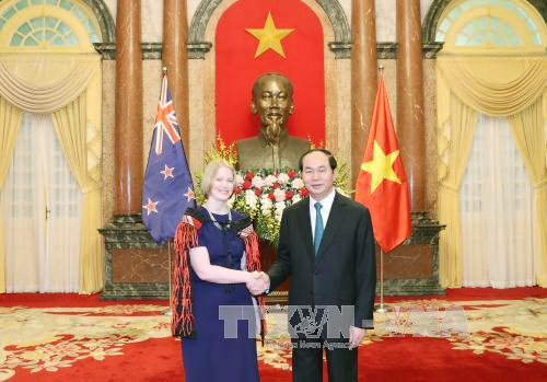 Chủ tịch nước Trần Đại Quang tiếp các Đại sứ trình Quốc thư
