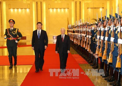 Tổng Bí thư Nguyễn Phú Trọng hội đàm với Tổng Bí thư, Chủ tịch Trung Quốc Tập Cận Bình