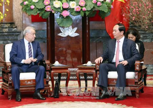 Chủ tịch nước Trần Đại Quang tiếp Bộ trưởng Năng lượng Azerbaijan 
