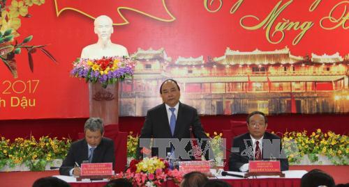 Thủ tướng Nguyễn Xuân Phúc thăm và chúc Tết Đảng bộ, chính quyền, nhân dân tỉnh Thừa Thiên-Huế 
