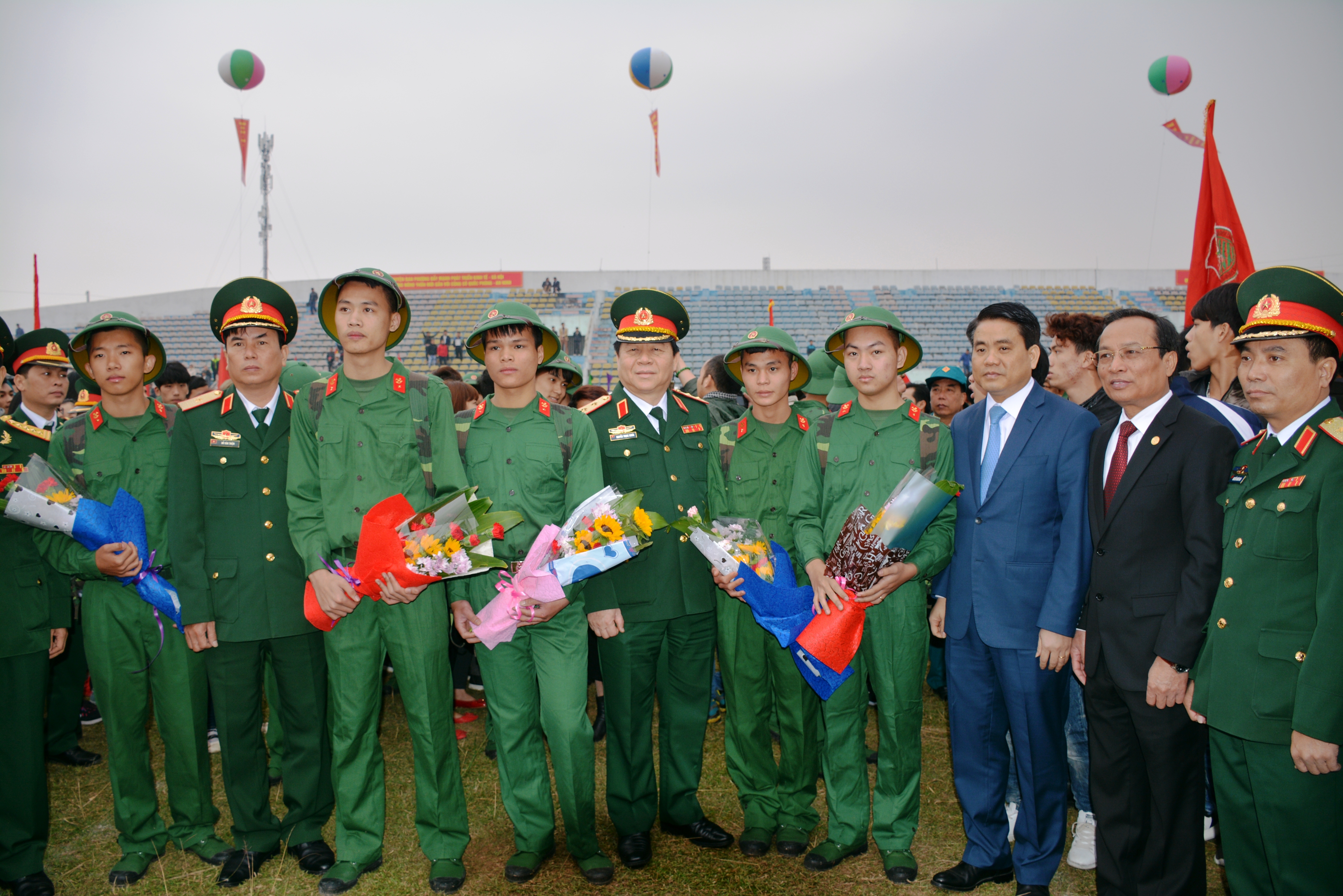 Các địa phương tổ chức Lễ giao nhận quân năm 2017
