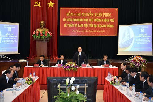Thủ tướng Nguyễn Xuân Phúc làm việc với Đại học Đà Nẵng
