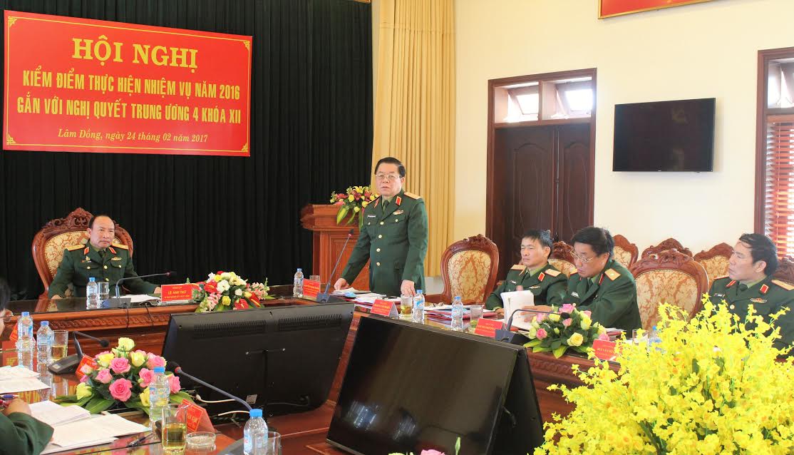 Đảng ủy Học viện Lục quân kiểm điểm công tác lãnh đạo gắn với thực hiện Nghị quyết Trung ương 4
