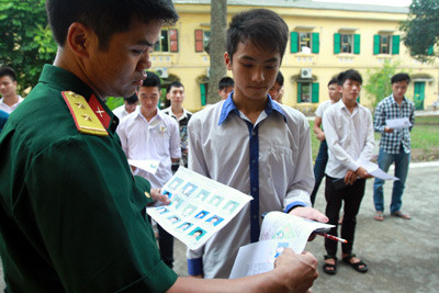 Công bố chỉ tiêu tuyển sinh vào các trường quân đội năm 2017