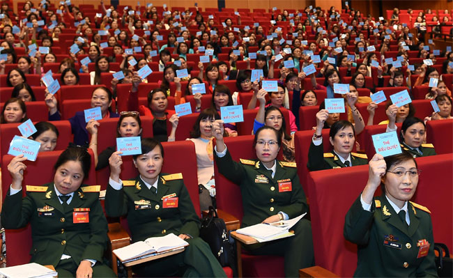 161 đại biểu được bầu vào Ban Chấp hành Trung ương Hội LHPN Việt Nam, khóa XII