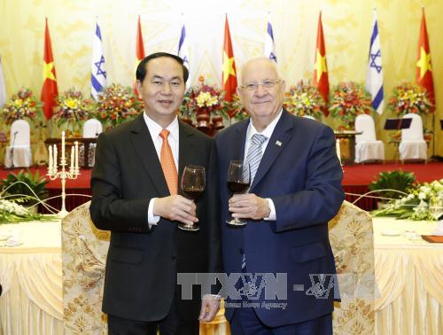 Chủ tịch nước Trần Đại Quang: Hợp tác song phương Việt Nam-I-xra-en sẽ bước vào một giai đoạn phát triển mới