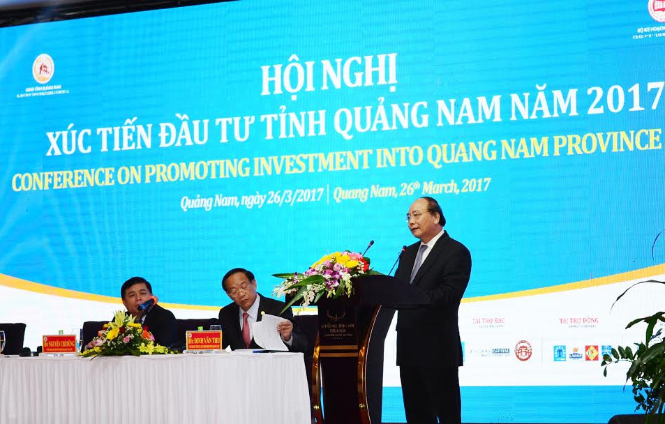 Thủ tướng Nguyễn Xuân Phúc dự Hội nghị xúc tiến đầu tư tỉnh Quảng Nam năm 2017
