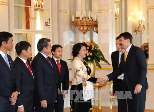 Chủ tịch Quốc hội Nguyễn Thị Kim Ngân hội kiến Tổng thống và Thủ tướng Hungary