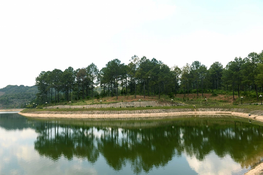 Du khách có thể thuê xe đạp đi vòng quanh hồ để ngắm rừng thông cùng nhiều cảnh sắc đẹp mắt.