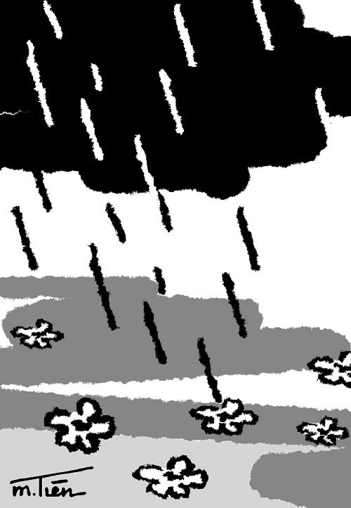 Chào cờ ở đảo Nam Yết