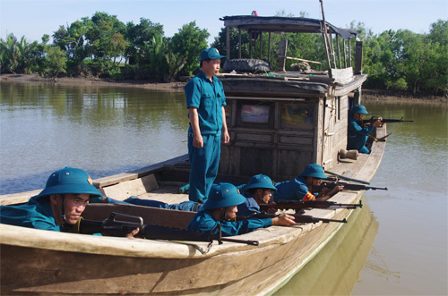 Bến Tre phát huy hiệu quả vai trò của lực lượng dân quân biển