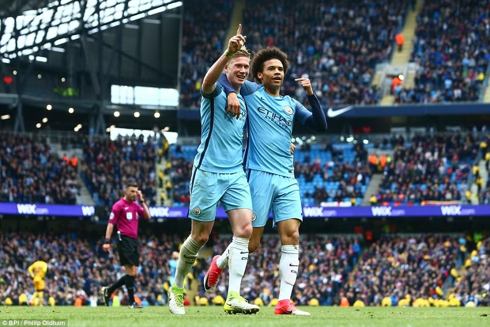 Thắng Crystal Palace 5-0, Man City chiếm vị trí thứ ba của Liverpool