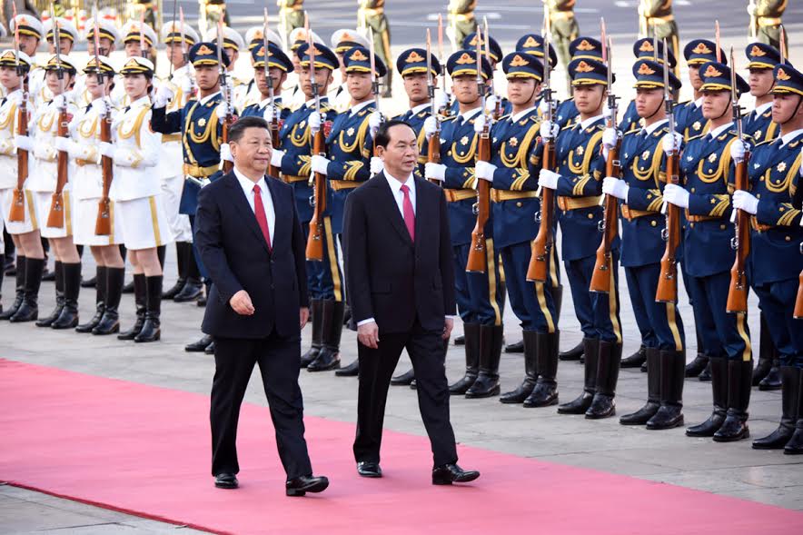 Chủ tịch nước Trần Đại Quang hội đàm với Tổng Bí thư, Chủ tịch Trung Quốc Tập Cận Bình
