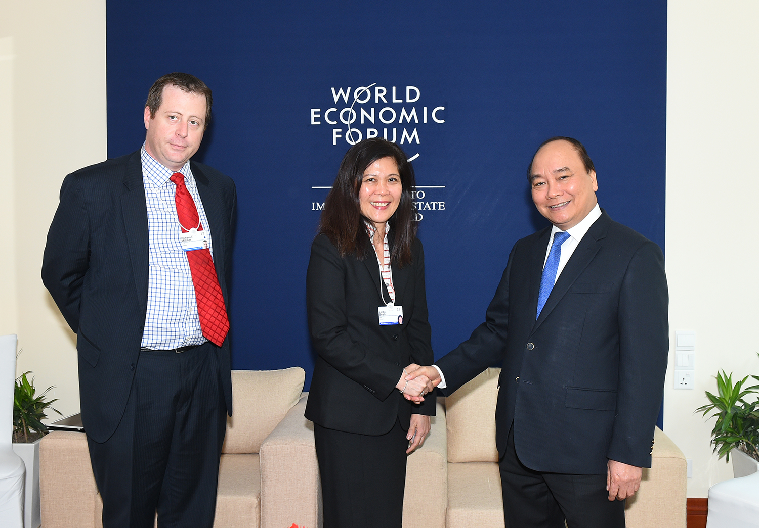 Thủ tướng Nguyễn Xuân Phúc tiếp một số tập đoàn lớn bên lề WEF
