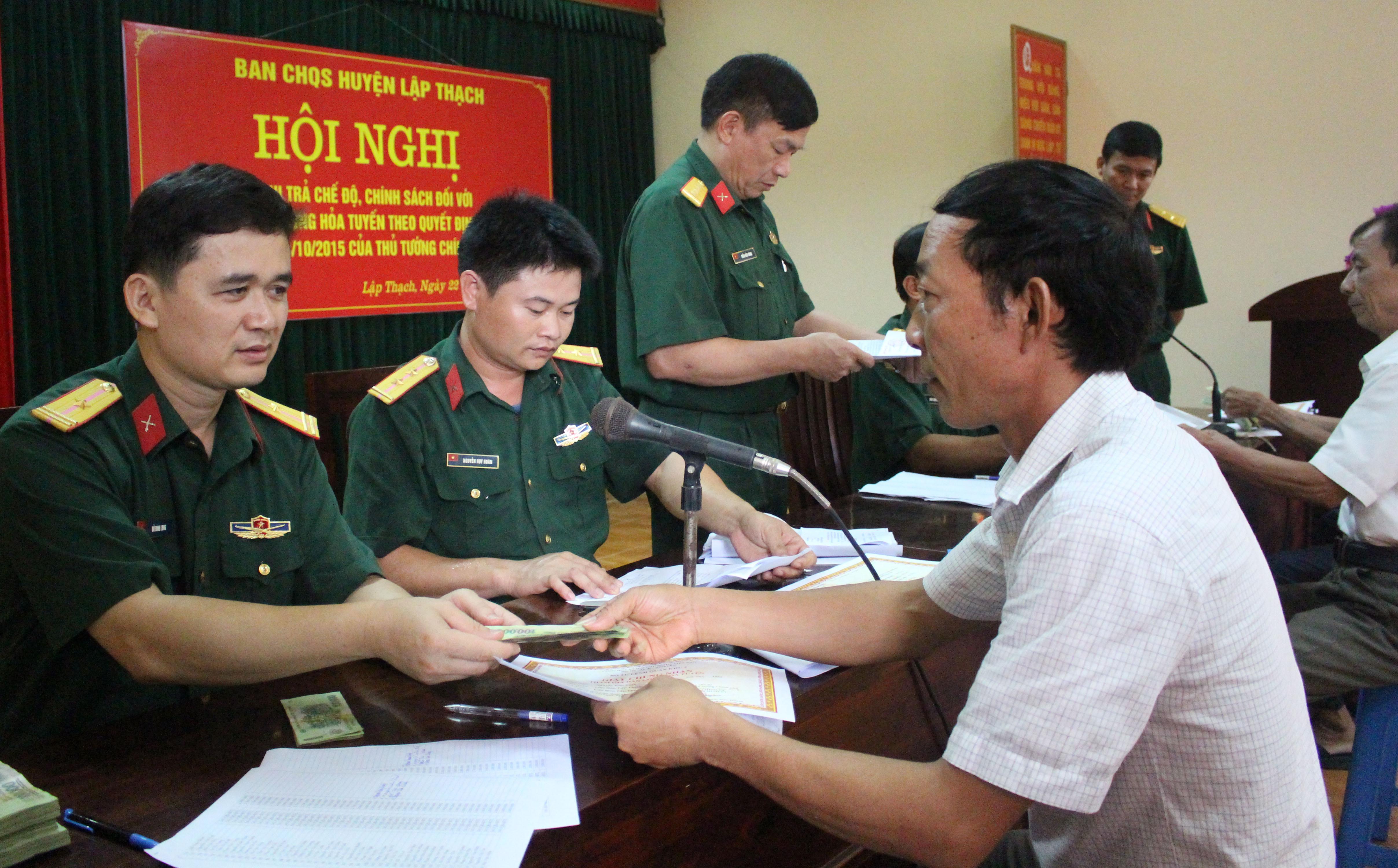 Chính sách đối với các đối tượng tham gia chiến đấu, phục vụ chiến đấu đã phục viên, xuất ngũ, thôi việc
