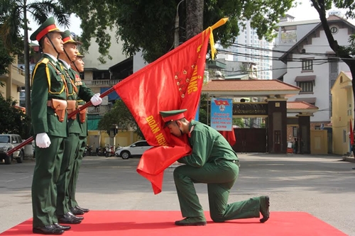 Đoàn Nghi lễ Quân đội tuyên thệ chiến sĩ mới năm 2017