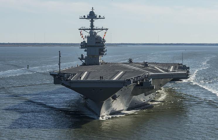 Hải quân Mỹ tiếp nhận siêu tàu sân bay USS Gerald R.Ford trị giá 12,9 tỷ USD