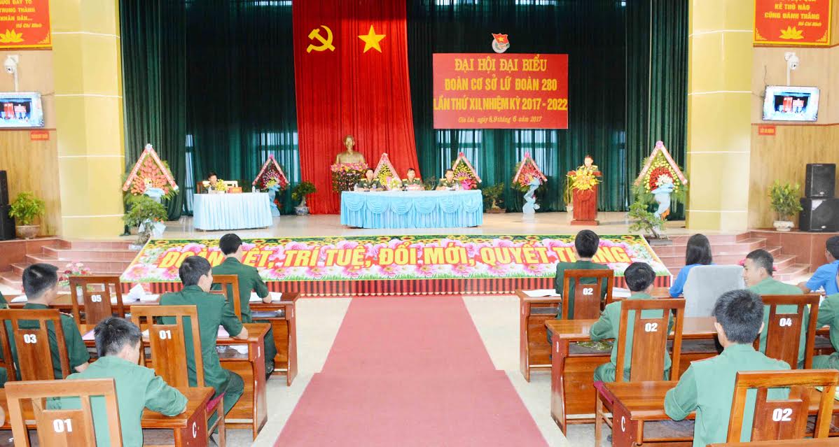 Đại hội đại biểu Đoàn cơ sở Lữ đoàn 280 lần thứ XII 