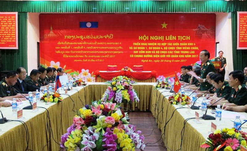Quân khu 4 và các đơn vị quân đội Lào ký kết hợp tác năm 2017
