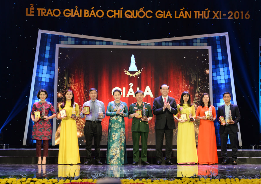 Lễ trao Giải Báo chí Quốc gia lần thứ XI - 2016