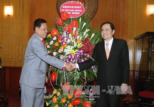 Củng cố và phát triển tình hữu nghị giữa Mặt trận hai nước Việt Nam và Campuchia