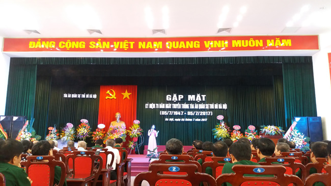 Tòa án quân sự Thủ đô Hà Nội kỷ niệm 70 năm Ngày Truyền thống