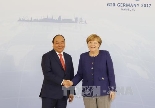 Thủ tướng Nguyễn Xuân Phúc hội đàm với Thủ tướng Đức Angela Merkel

