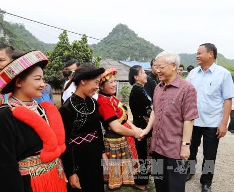 Tổng Bí thư Nguyễn Phú Trọng thăm và làm việc tại tỉnh Bắc Kạn
