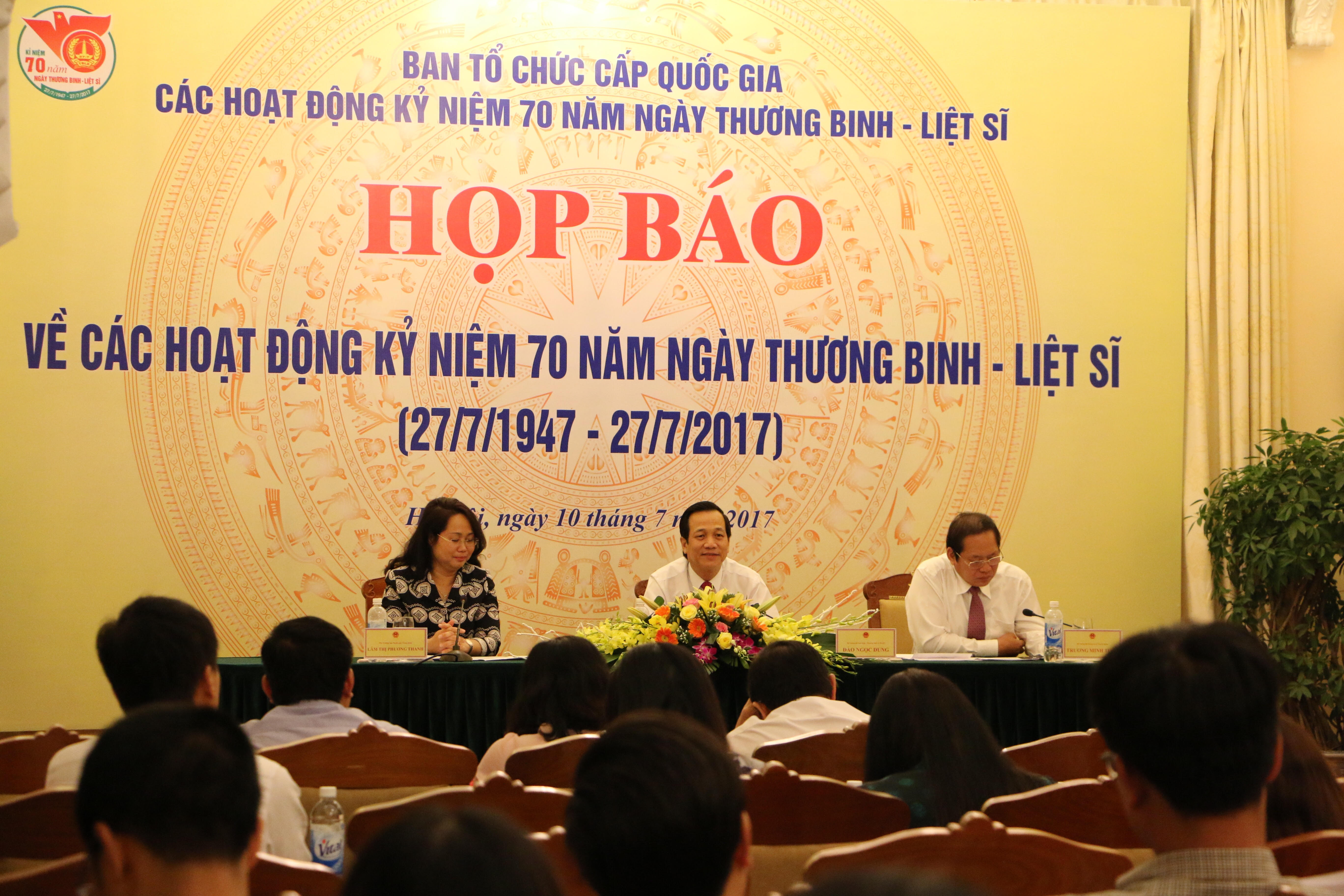 Nhiều hoạt động quy mô lớn Kỷ niệm 70 năm Ngày Thương binh-Liệt sĩ