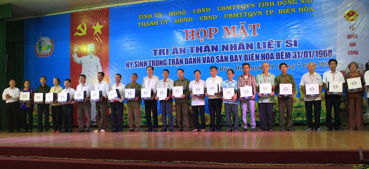 Tỉnh Đồng Nai tri ân thân nhân liệt sĩ hy sinh trong trận đánh vào Sân bay Biên Hòa