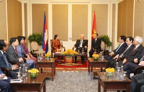 Hoạt động của Tổng Bí thư Nguyễn Phú Trọng tại Cam-pu-chia