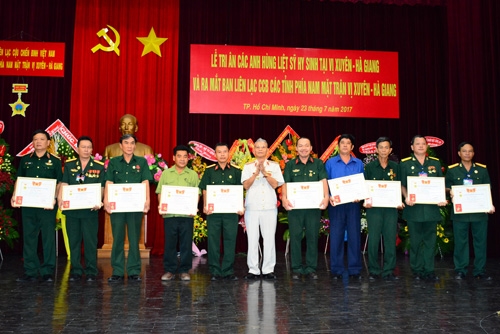 Ra mắt Ban liên lạc Cựu chiến binh các tỉnh phía Nam mặt trận Vị Xuyên – Hà Giang