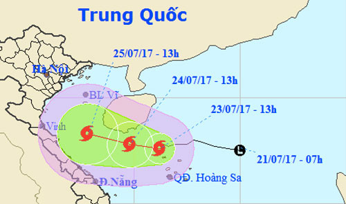 Bão số 4 di chuyển chậm và diễn biến phức tạp