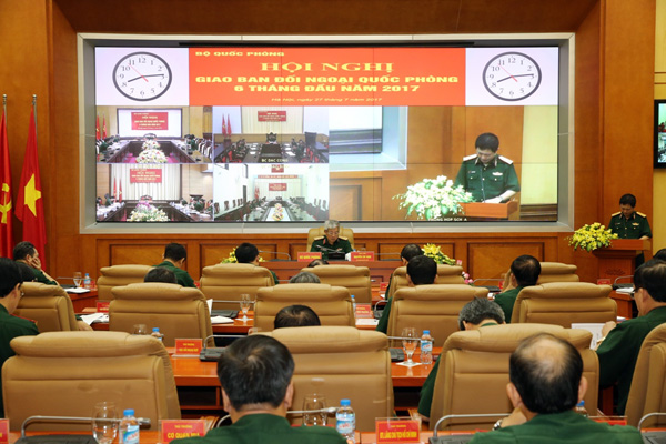 Hội nghị giao ban Đối ngoại Quốc phòng 6 tháng đầu năm
