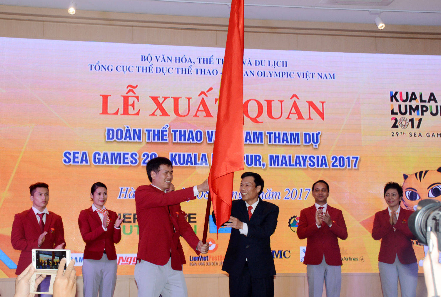 Lễ xuất quân của Đoàn Thể thao Việt Nam tham dự SEA Games 29