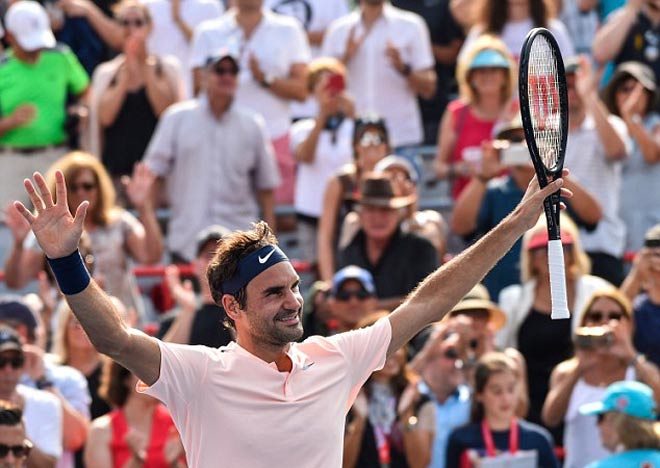 Rogers Cup 2017: Roger Federer thẳng tiến vào bán kết
