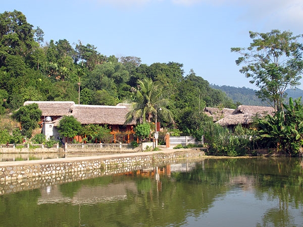 Một góc làng Tân Lập.