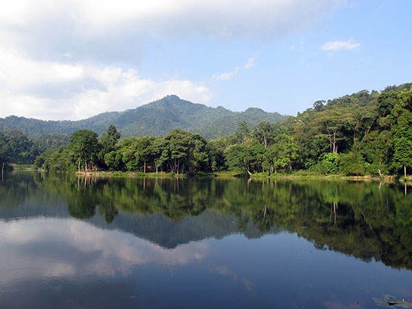 Tân Trào - vùng đất rộng lớn có nhiều cảnh quan đẹp với nhiều đồi núi trùng điệp.