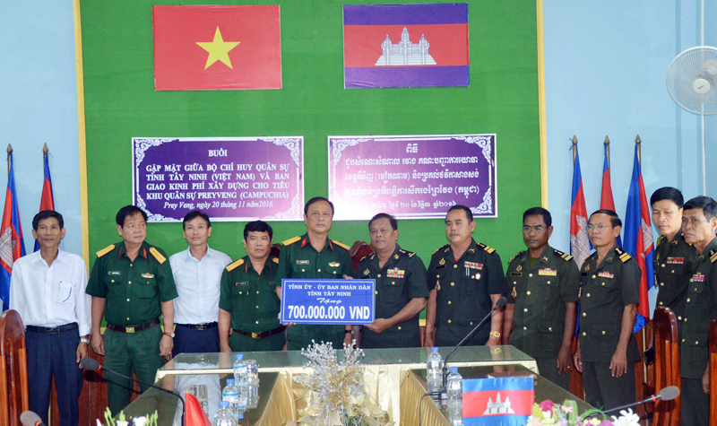 Bộ CHQS tỉnh Tây Ninh tổng kết 3 năm về đối ngoại quốc phòng