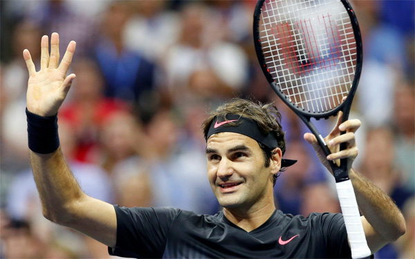 Roger Federer giành vé vào tứ kết Giải Quần vợt US Open 2017
