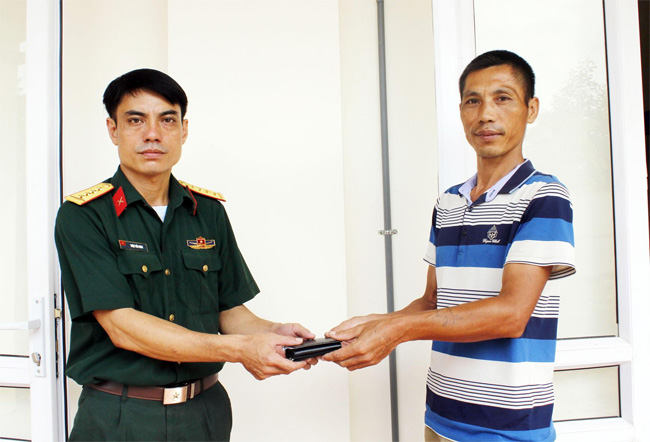 Hành động đẹp của Đại úy Triệu Tiến Hưng