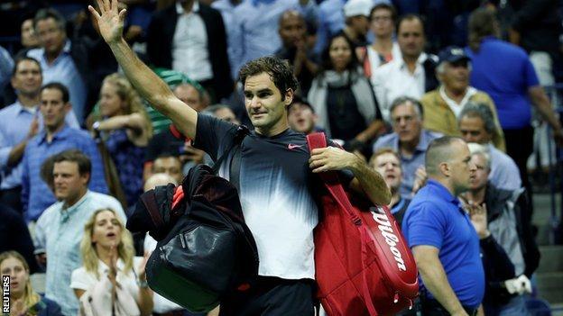 Roger Federer chia tay US Open 2017