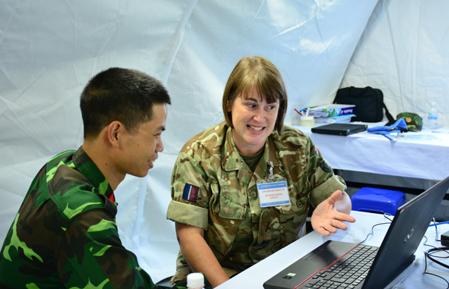 Bệnh viện dã chiến cấp 2 đảm bảo tốt các khâu lắp đặt, huấn luyện xử lý tình huống thực tế