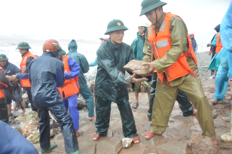 Chủ động ứng cứu sự cố sạt lở đê biển