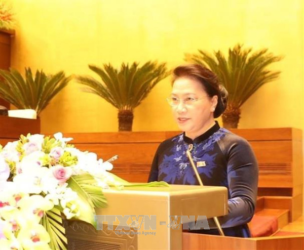 Phát biểu của Chủ tịch Quốc hội Nguyễn Thị Kim Ngân khai mạc Kỳ họp thứ 4, Quốc hội khóa XIV