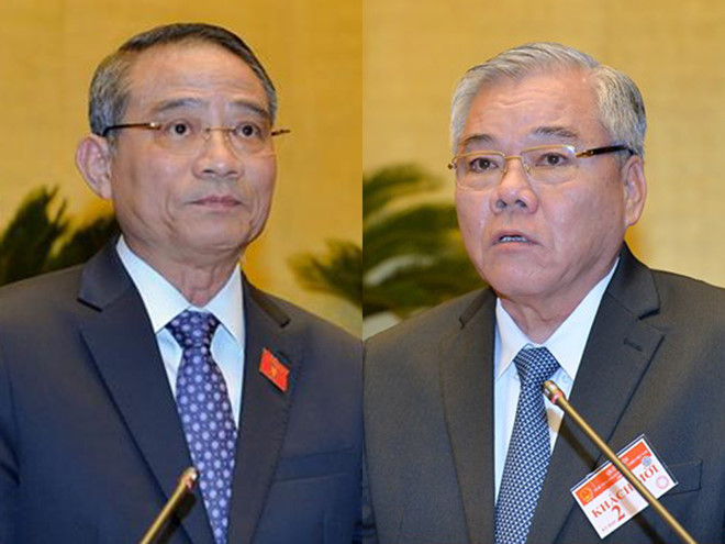 Quốc hội phê chuẩn miễn nhiệm chức vụ Bộ trưởng Bộ Giao thông Vận tải và Tổng Thanh tra Chính phủ 