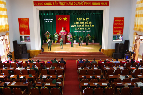 Gặp mặt kỷ niệm 72 năm ngày truyền thống LLVT nhân dân tỉnh Đắk Nông