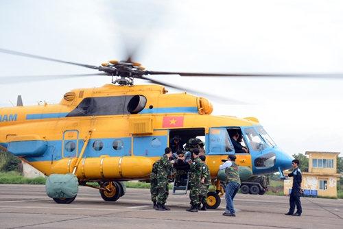 Thực hành cấp cứu đường không tại sân bay Biên Hòa