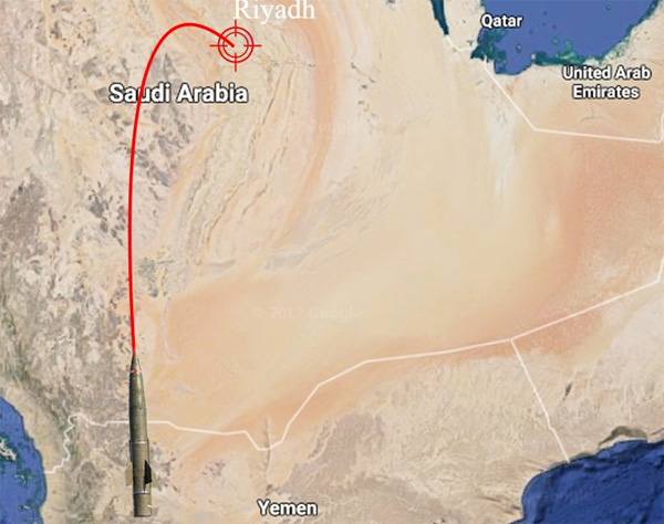Saudi Arabia đánh chặn thành công tên lửa nhằm vào thủ đô