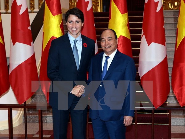 Thủ tướng Nguyễn Xuân Phúc hội đàm với Thủ tướng Canada Justin Trudeau